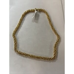 Bellezza 21" Bronze Diamond-Cut Byzantine Chain Necklace HSN
